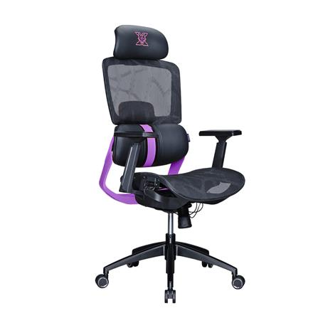 เก้าอี้สุขภาพ NUBWO NXRG03 LAVENDER สีม่วง/ดำ_2