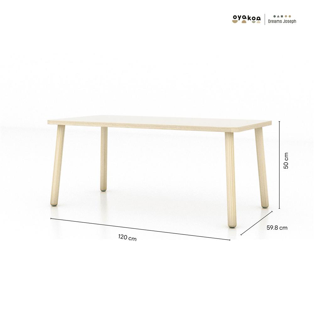โต๊ะสำหรับเด็ก OYAKOO HARPER 120 ซม. สีขาว
