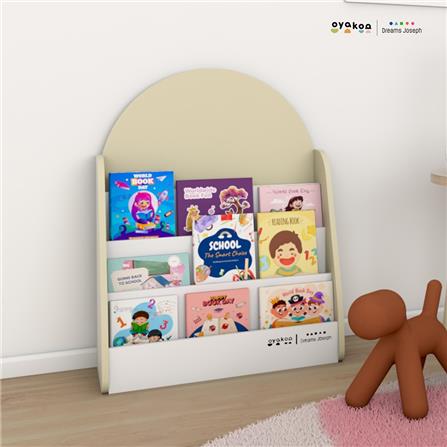 ชั้นวางหนังสือสำหรับเด็ก OYAKOO BONNIE สีครีม/ขาว_2