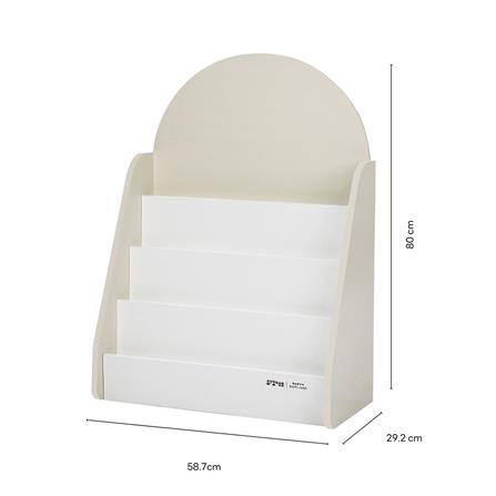 ชั้นวางหนังสือสำหรับเด็ก OYAKOO BONNIE สีครีม/ขาว_3