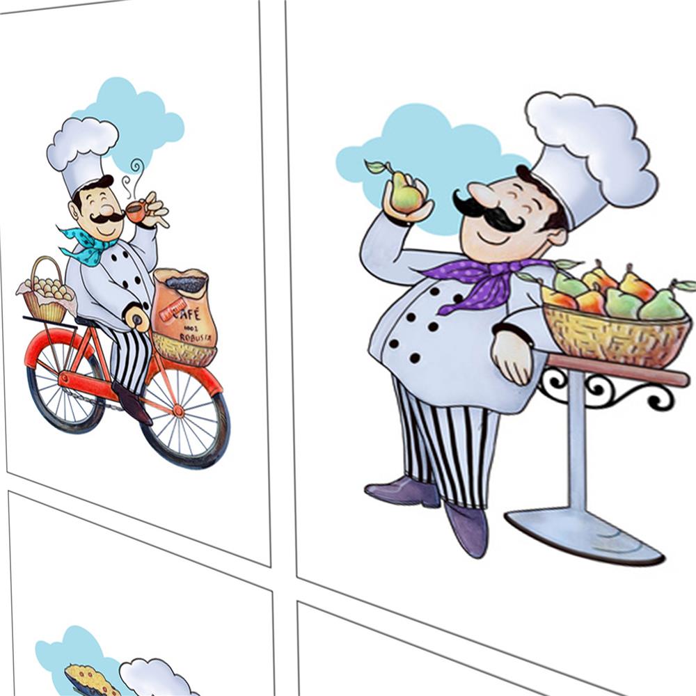 กระเบื้องผนังภาพชุด 10x16 นิ้ว ARTE ท็อปเชฟ