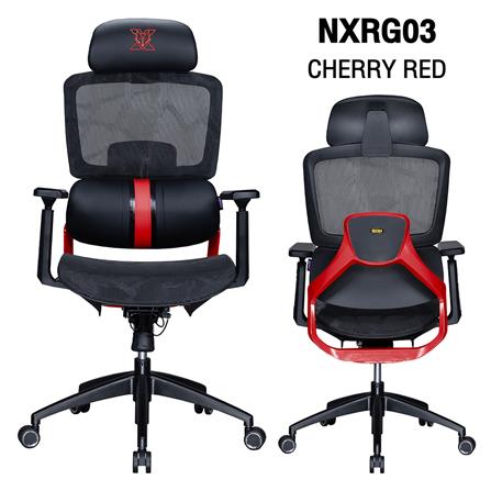 เก้าอี้สุขภาพ NUBWO NXRG03 MIDNIGHT สีแดง/ดำ_11
