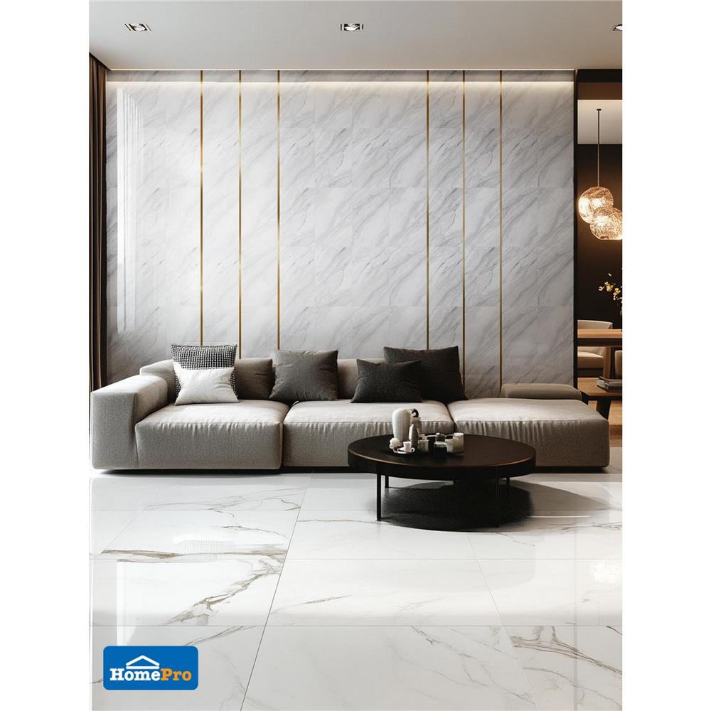 กระเบื้องผนัง 25x40 ซม. TARA คาริสโต มาร์เบิล ไวท์ A 1 ตร.ม.