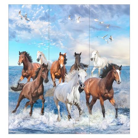 กระเบื้องผนังภาพชุด 10x16 นิ้ว ARTE ม้านำโชค_0