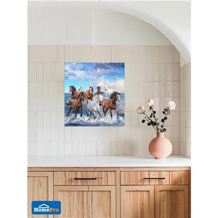 กระเบื้องผนังภาพชุด 10x16 นิ้ว ARTE ม้านำโชค_5