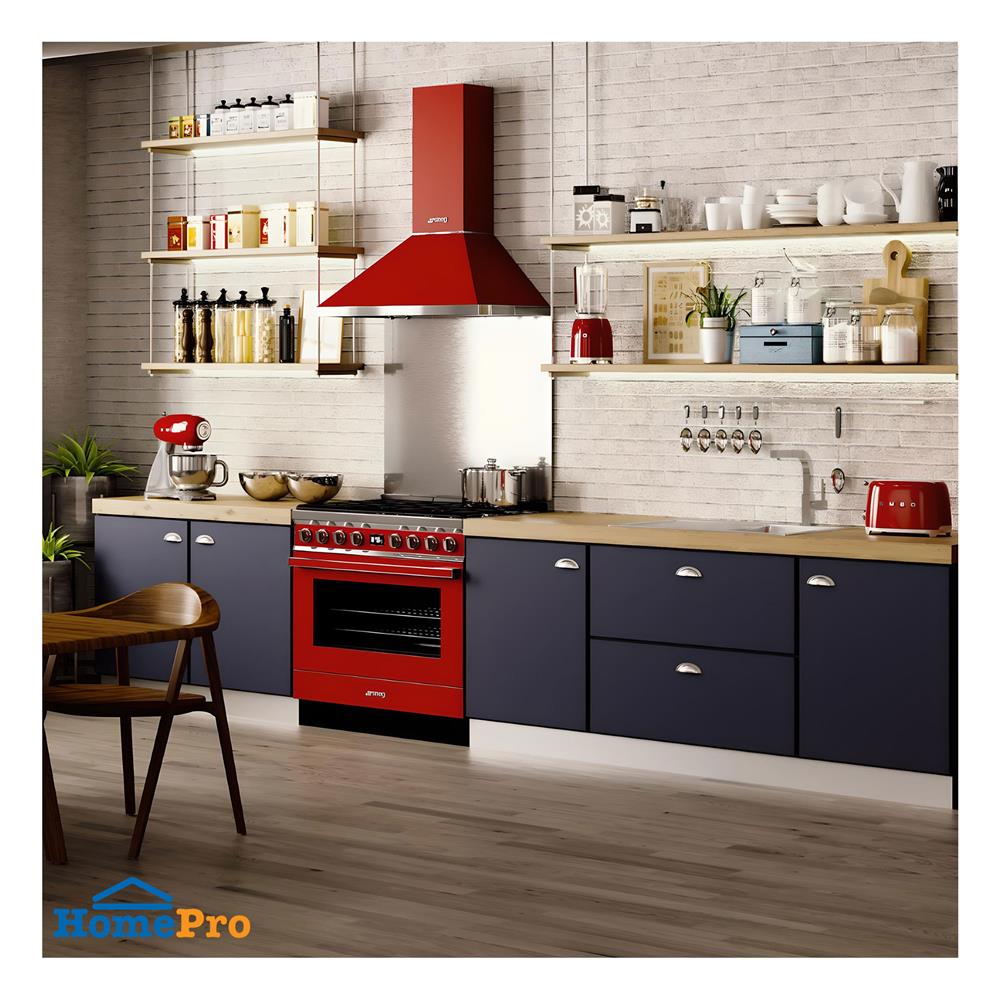 เครื่องดูดควันกระโจม SMEG KPF9RD 90 ซม.