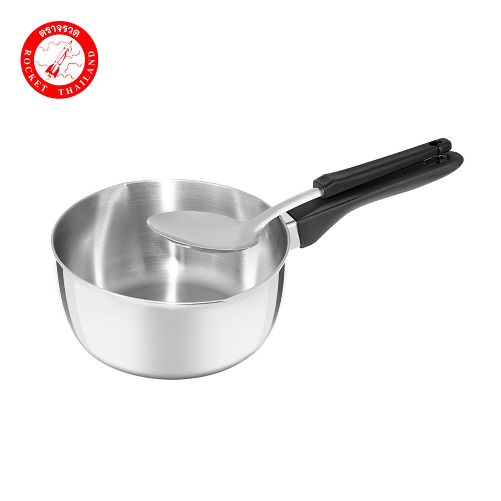 หม้อด้ามญี่ปุ่นพร้อมทัพพี 18 ซม. ROCKET