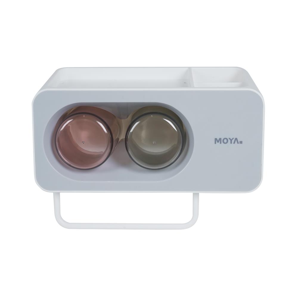 ที่ใส่แปรงสีฟัน MOYA E2111 สีขาว-เทา