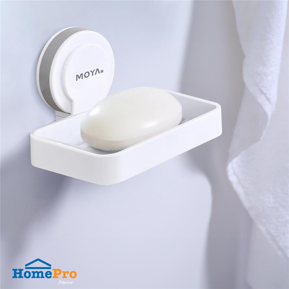 ที่วางสบู่ MOYA E1507 สีขาว-เทา