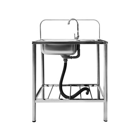 ซิงค์ขาตั้ง 1 หลุม 1 ที่พัก PARNO BELLA 7545 สีเงิน_1