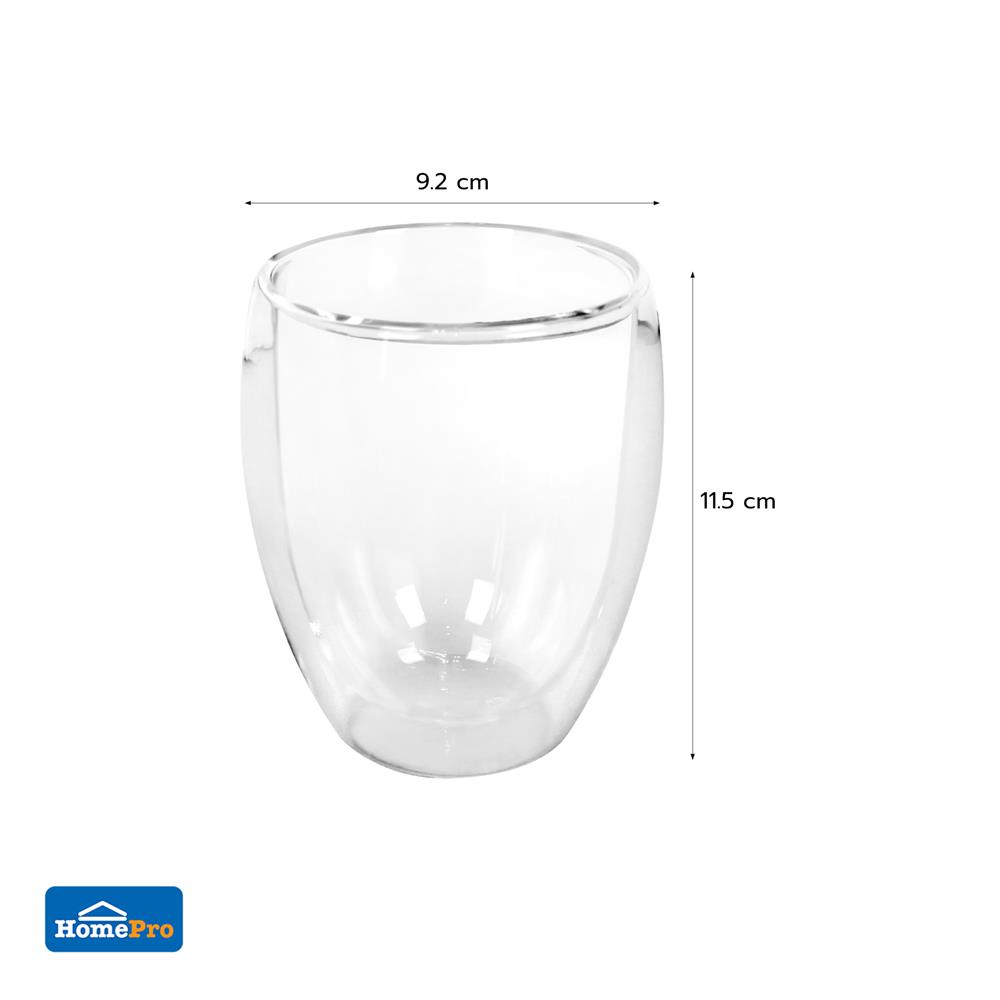 แก้วน้ำ 350 มล. KECH DOUBLE WALL C (แพ็ก 2 ใบ)