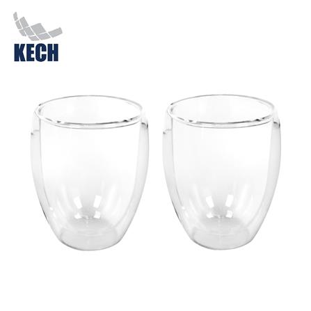 แก้วน้ำ 350 มล. KECH DOUBLE WALL C (แพ็ก 2 ใบ)_0