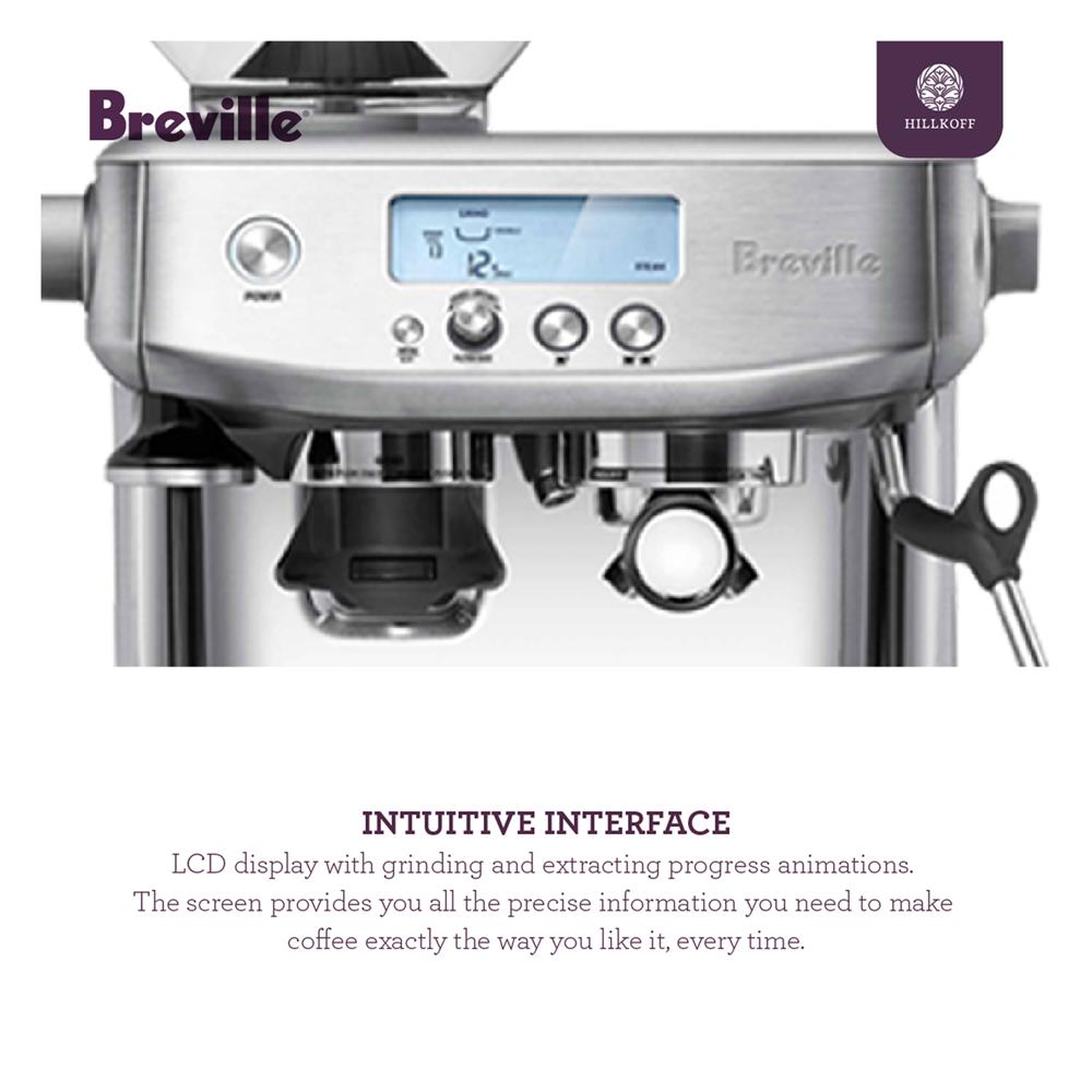 เครื่องชงกาแฟ BREVILLE BES878 สีเงิน