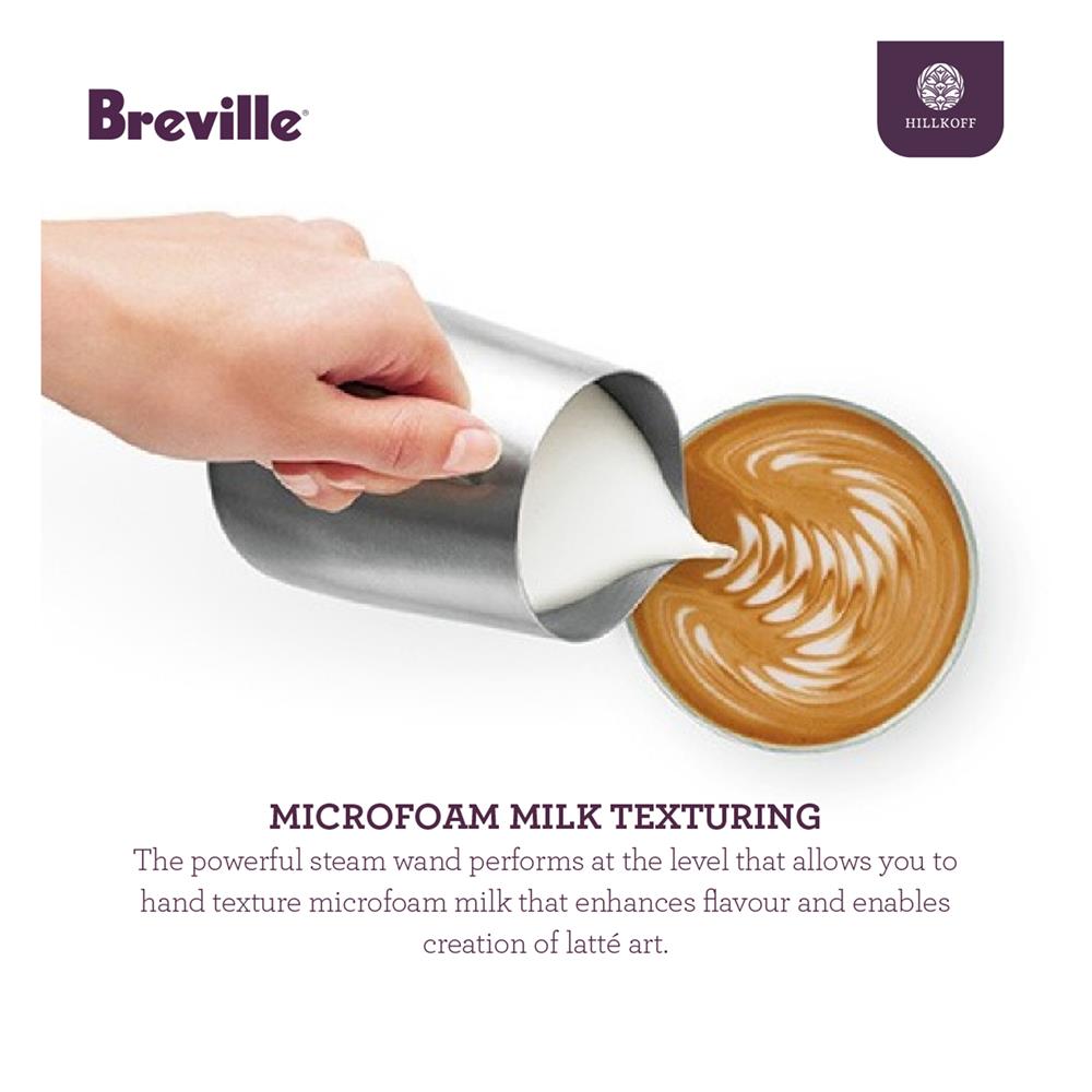 เครื่องชงกาแฟ BREVILLE BES878 สีเงิน