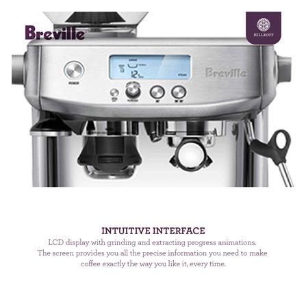 เครื่องชงกาแฟ BREVILLE BES878 สีเงิน_6