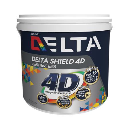 สีน้ำทาฝ้า ชนิดด้าน DELTA DELTASHIELD 4D 7000 สีขาว 5 แกลลอน_0