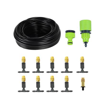 ชุดหัวพ่นหมอกทองเหลือง SPRING 0.6 มม. 10 หัว พร้อมสายไมโคร 5/7 มม.X10 ม._1