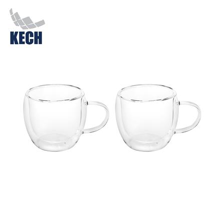 แก้วหู 100 มล. KECH DOUBLE WALL C (แพ็ก 2 ใบ)_0