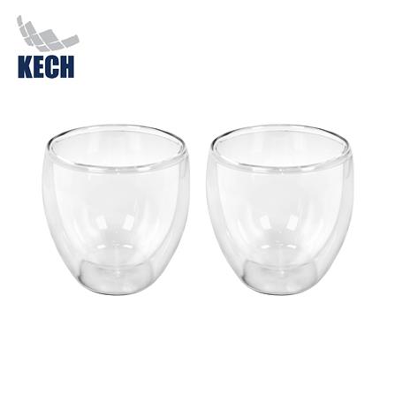 แก้วน้ำ 250 มล. KECH DOUBLE WALL C (แพ็ก 2 ใบ)_0