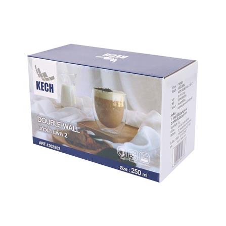 แก้วน้ำ 250 มล. KECH DOUBLE WALL C (แพ็ก 2 ใบ)_2