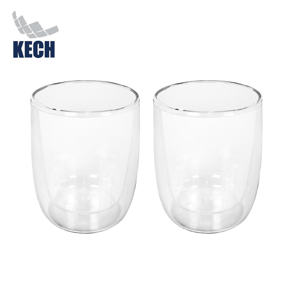 แก้วน้ำ 250 มล. KECH DOUBLE WALL S (แพ็ก 2 ใบ)