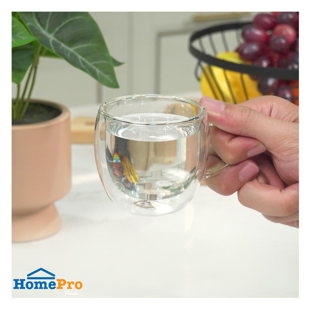 แก้วหู 250 มล. KECH DOUBLE WALL C (แพ็ก 2 ใบ)