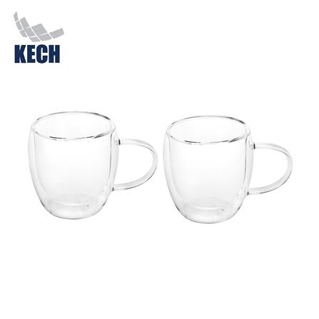 แก้วหู 250 มล. KECH DOUBLE WALL C (แพ็ก 2 ใบ)_1