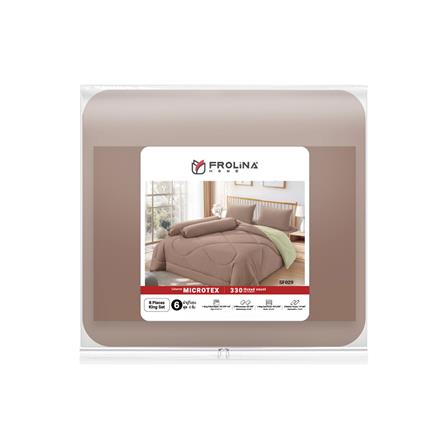 ชุดผ้าปูที่นอน 6 ฟุต 6 ชิ้น FROLINA MICROTEX SF029_4