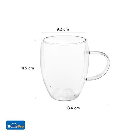 แก้วหู 350 มล. KECH DOUBLE WALL C (แพ็ก 2 ใบ)_5