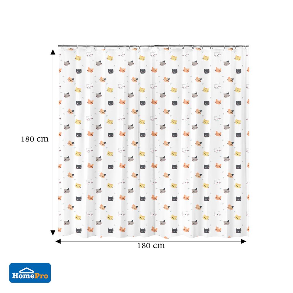 ม่านห้องน้ำ POLYESTER MOYA MCDC00049 180X180 ซม.