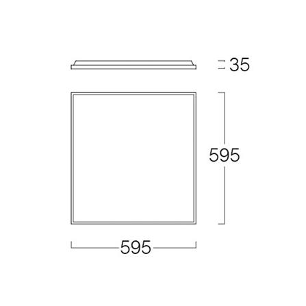 โคมฝังฝ้า LED LUMAX PANEL 9C-A0238 SMART 40 วัตต์ 60X60 ซม. COOL WHITE_6