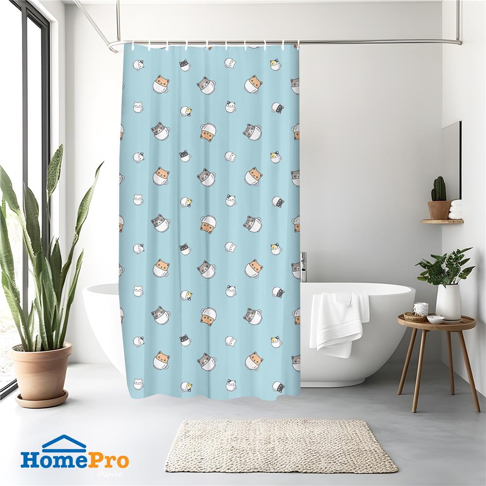 ม่านห้องน้ำ POLYESTER MOYA MCDC00048 180X180 ซม.