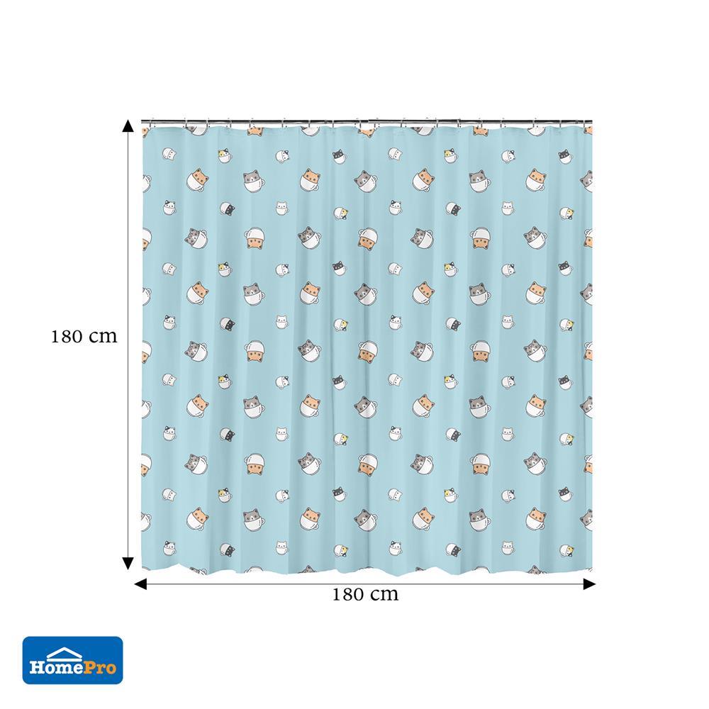 ม่านห้องน้ำ POLYESTER MOYA MCDC00048 180X180 ซม.