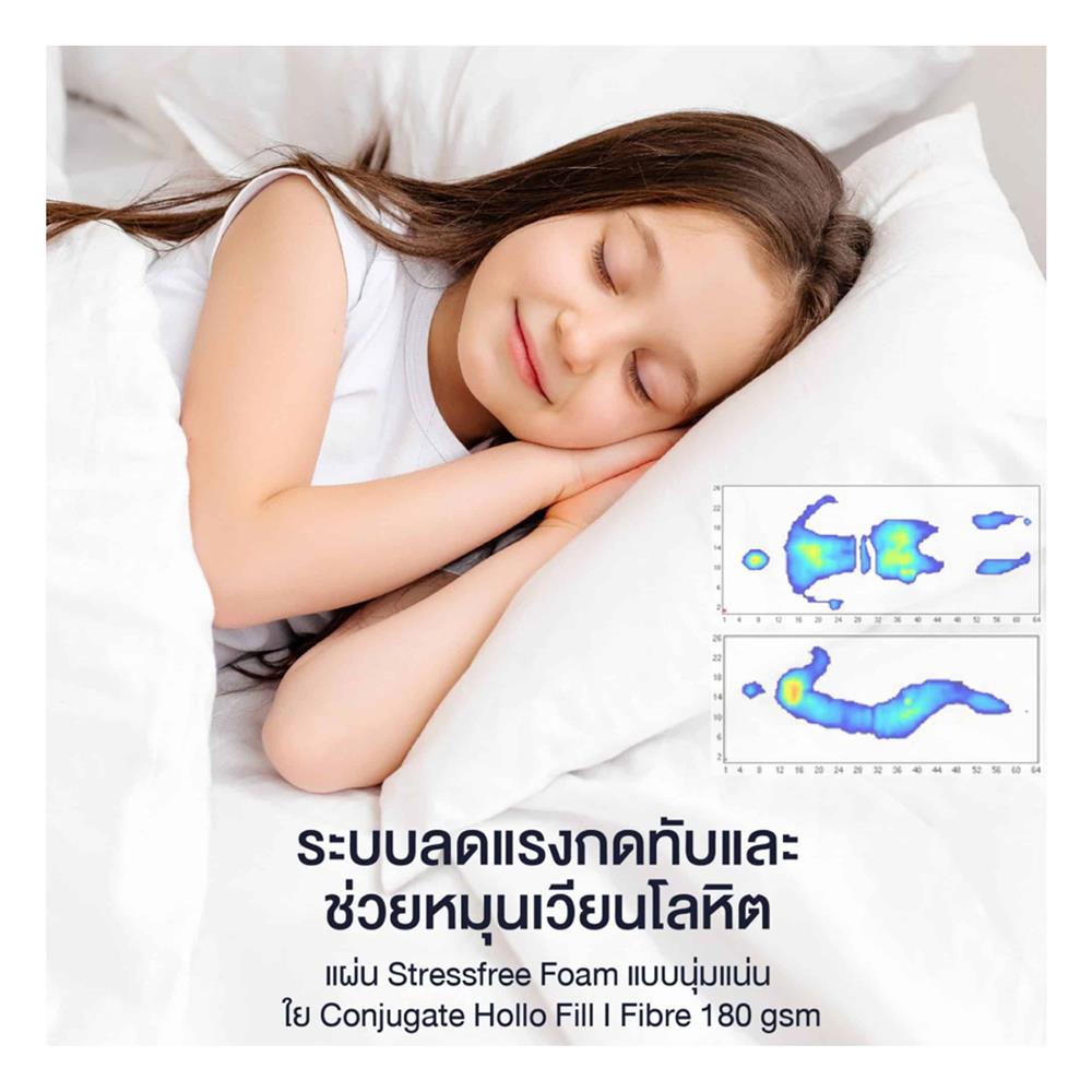 ที่นอน 6 ฟุต LOTUS ELIPSE พร้อมหมอนหนุน 2 ชิ้น