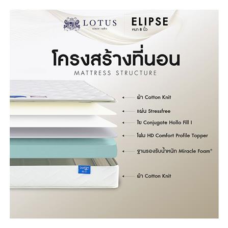 ที่นอน 6 ฟุต LOTUS ELIPSE พร้อมหมอนหนุน 2 ชิ้น_5