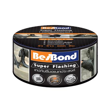 เทปกันซึมอเนกประสงค์ BESBOND SUPER FLASHING 5 ซม.X5 ม. สีดำ_0
