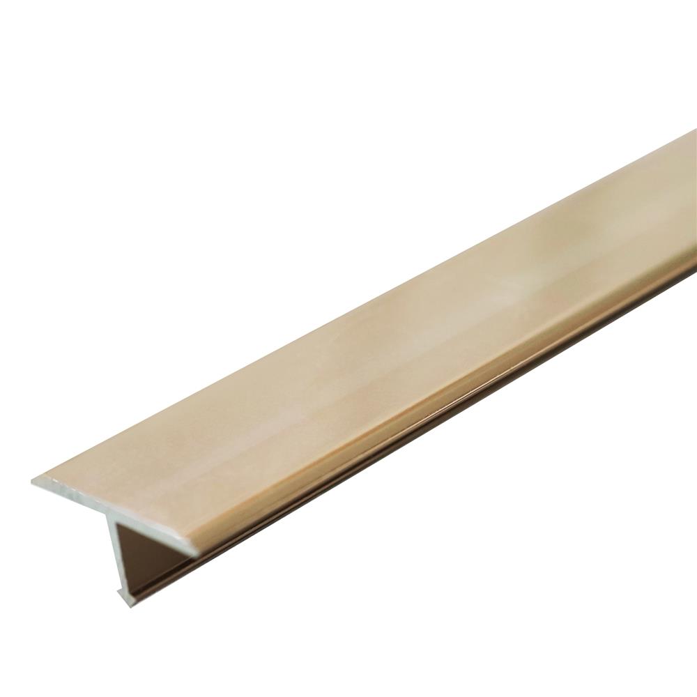เส้นแบ่งแนวอะลูมิเนียม TARA 20 มม. 2 ม. สีน้ำตาลเข้มเงา
