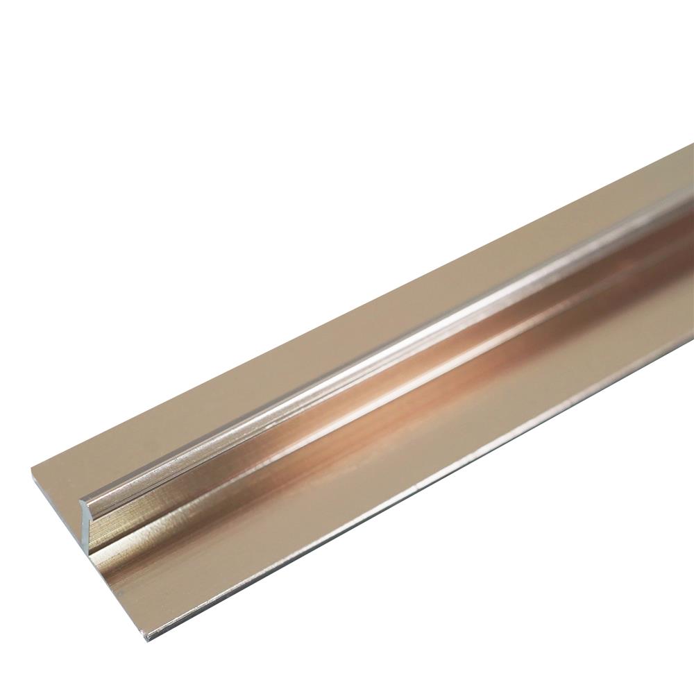 เส้นแบ่งแนวอะลูมิเนียม TARA 20 มม. 2 ม. สีน้ำตาลเข้มเงา