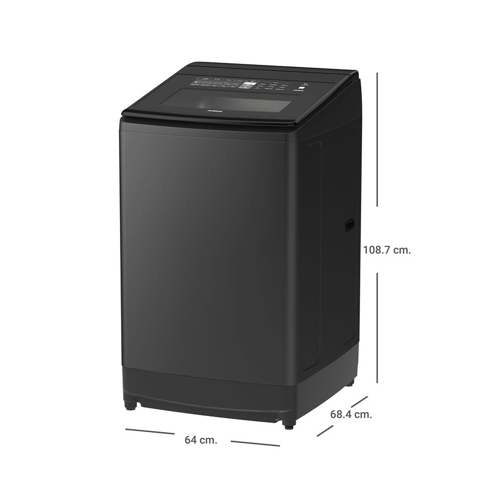 เครื่องซักผ้าฝาบน HITACHI SF-150THV GG 15 กก. อินเวอร์เตอร์ สีเทา