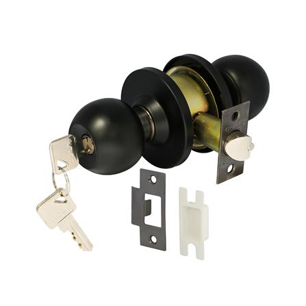 ลูกบิดทั่วไป หัวกลม COLT 6327-302 สีดำ_2