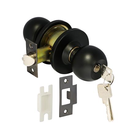 ลูกบิดทั่วไป หัวกลม COLT 6327-302 สีดำ_3