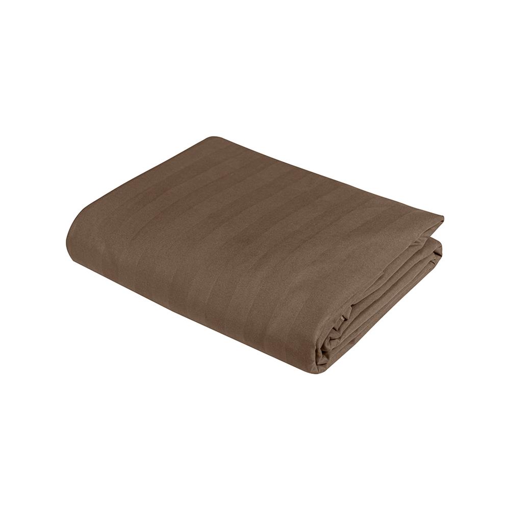 ผ้าปูที่นอน PICASSO MICRO SATIN 110X115 นิ้ว ลายริ้ว สี BROWN