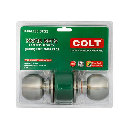 ลูกบิดทั่วไป หัวกลม COLT 28407 สีสเตนเลส_4