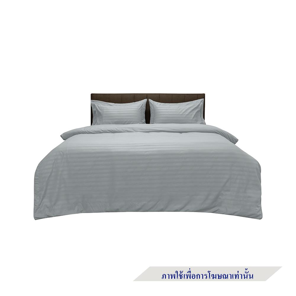 ผ้าปูที่นอน PICASSO MICRO SATIN 110X115 นิ้ว ลายริ้ว สี GREY