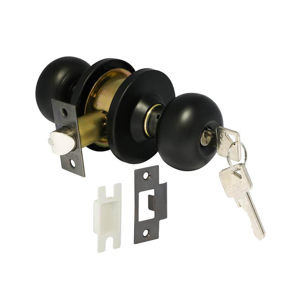 ลูกบิดทั่วไป หัวจัน COLT 5327-302 สีดำ