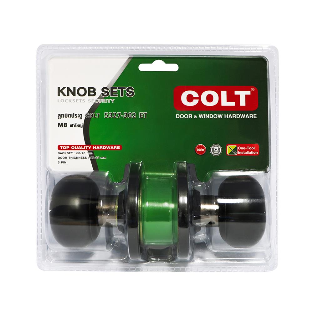 ลูกบิดทั่วไป หัวจัน COLT 5327-302 สีดำ