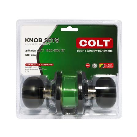 ลูกบิดทั่วไป หัวจัน COLT 5327-302 สีดำ_4