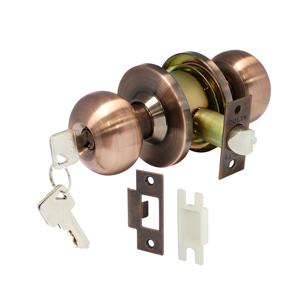 ลูกบิดทั่วไป หัวจัน COLT 5327-302 สีทองแดงรมดำ