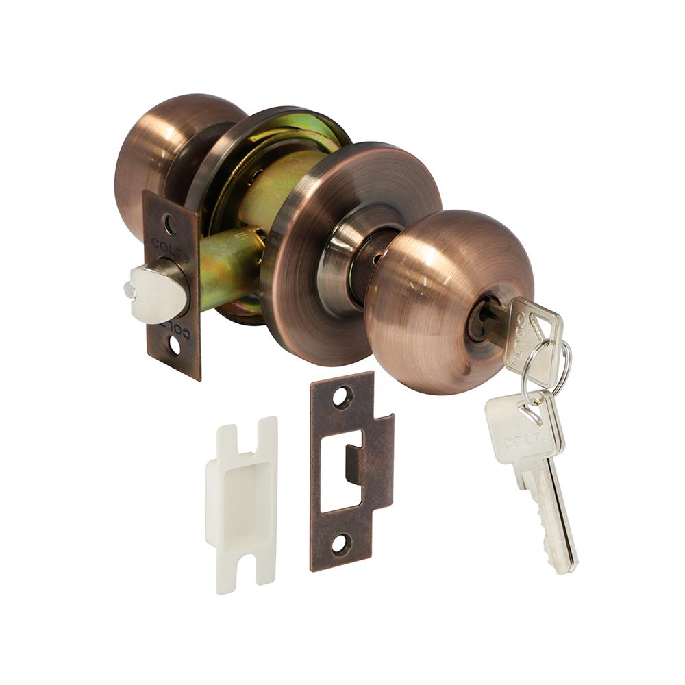 ลูกบิดทั่วไป หัวจัน COLT 5327-302 สีทองแดงรมดำ