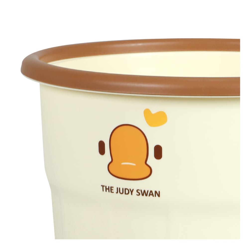 ถังขยะกลม ACCO DUCKY 9.5 ลิตร สีครีม